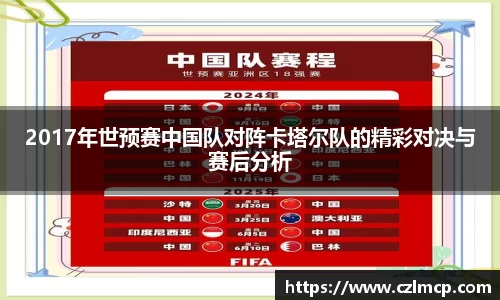2017年世预赛中国队对阵卡塔尔队的精彩对决与赛后分析